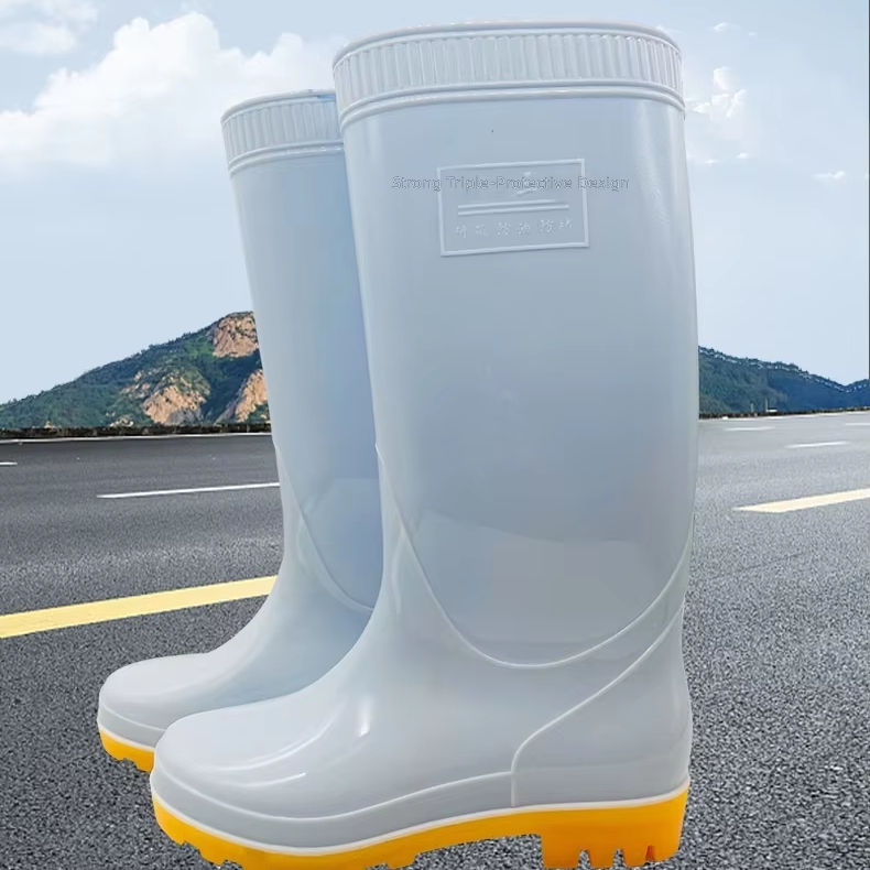 Botas de PVC à prova de poeira e à prova d'água