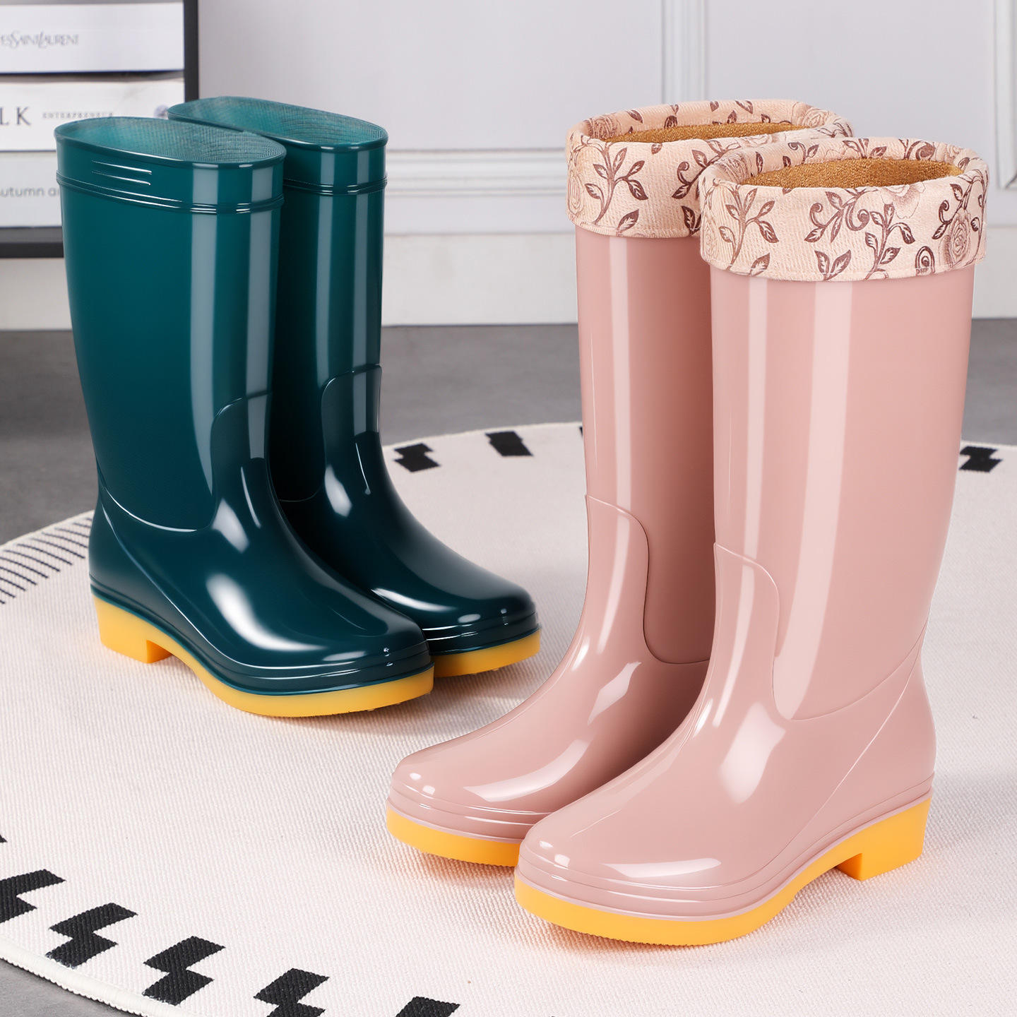 Botas antiderrapantes com forro de algodão